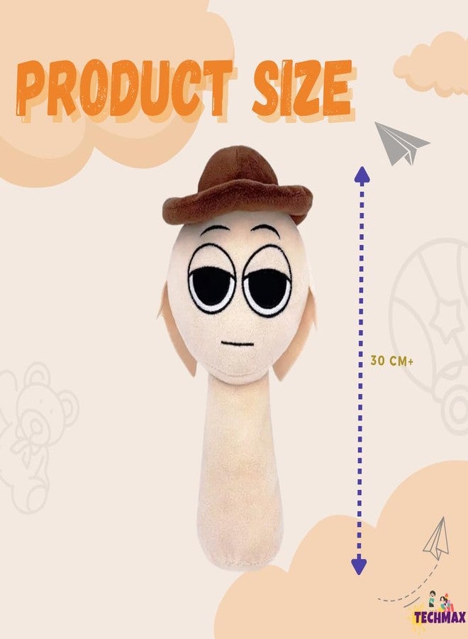 TechMax Solution Brown Hat Sprunki Plush Toys - Image 2